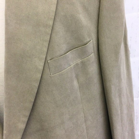 Alfani Suit Jacket Blazer Sports Coat Mens 46R Tan Beige Khaki 46 Regular - Picture 6 of 11